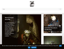 Tablet Screenshot of cavedivinggroup.org.uk